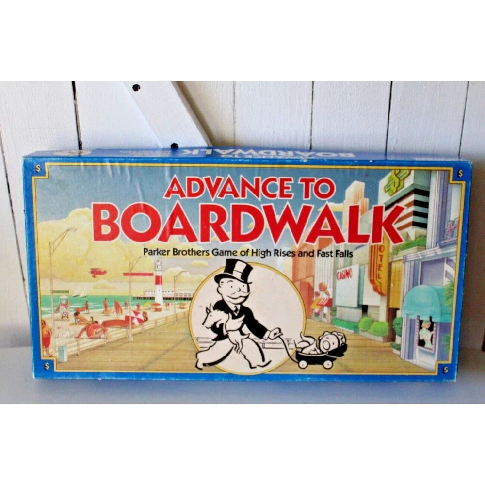 Vintage 1985 Advance to Boardwalk Game Parker Brothers Complete